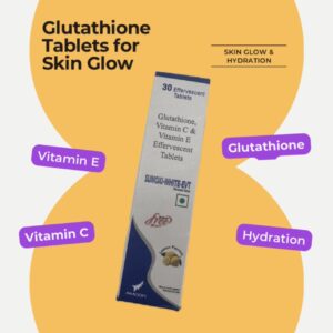 Skin whitening Glutathione Tablets